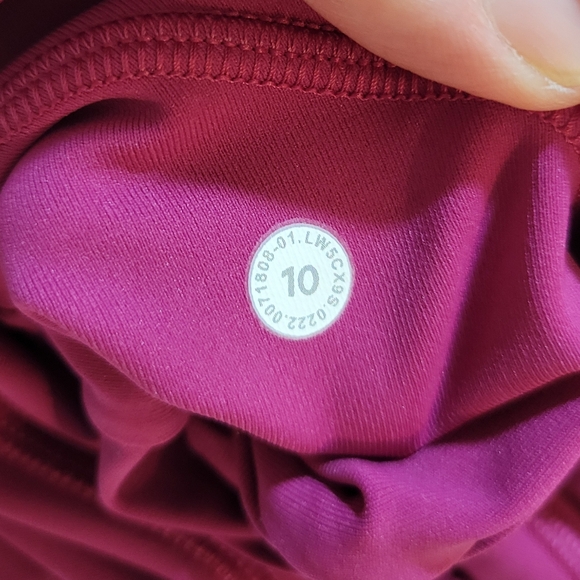 Lululemon Women's 10 Swift Speed HR Tight 28" High-Rise Fuscha Leggings - Picture 7 of 7
